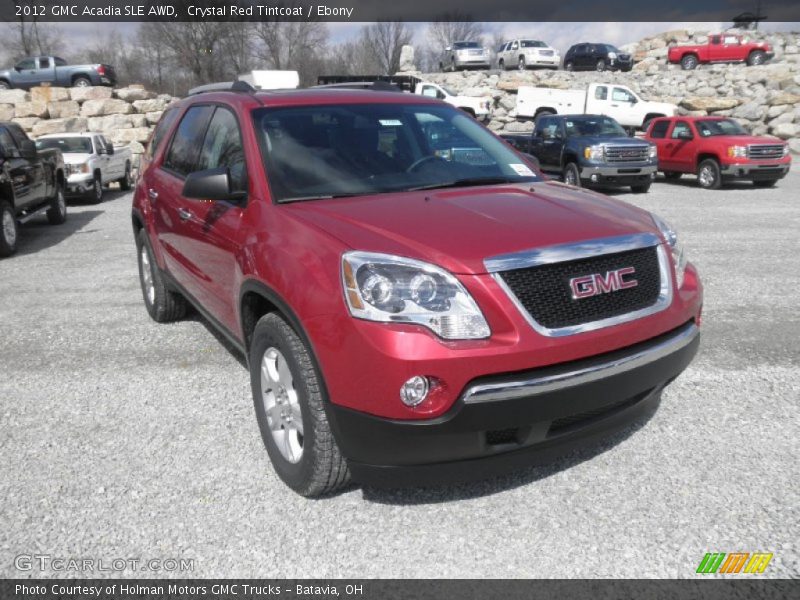 Crystal Red Tintcoat / Ebony 2012 GMC Acadia SLE AWD