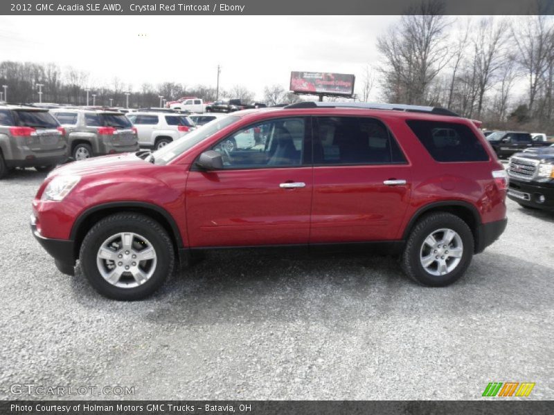 Crystal Red Tintcoat / Ebony 2012 GMC Acadia SLE AWD
