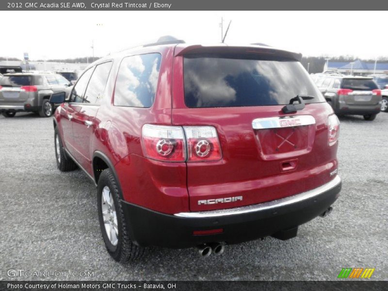 Crystal Red Tintcoat / Ebony 2012 GMC Acadia SLE AWD