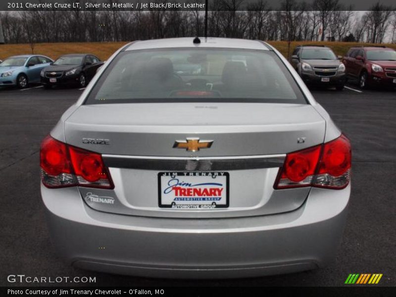Silver Ice Metallic / Jet Black/Brick Leather 2011 Chevrolet Cruze LT