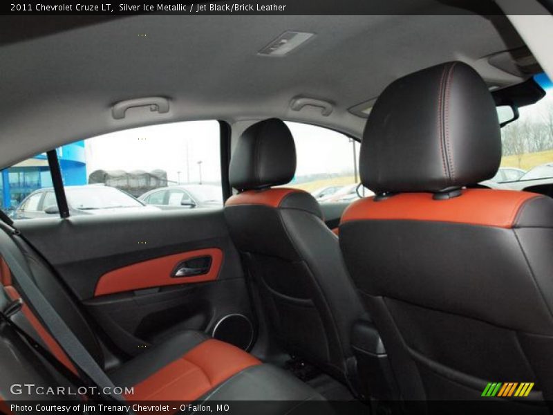 Silver Ice Metallic / Jet Black/Brick Leather 2011 Chevrolet Cruze LT