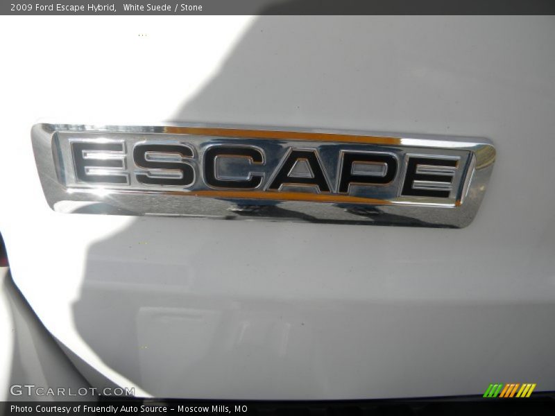White Suede / Stone 2009 Ford Escape Hybrid