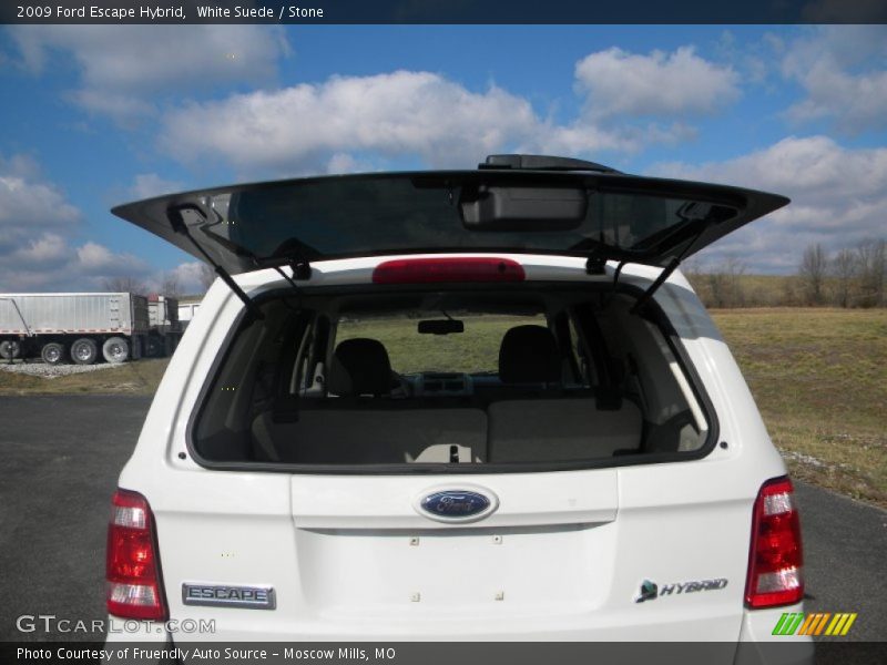 White Suede / Stone 2009 Ford Escape Hybrid