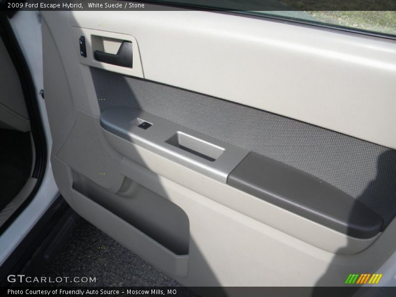White Suede / Stone 2009 Ford Escape Hybrid