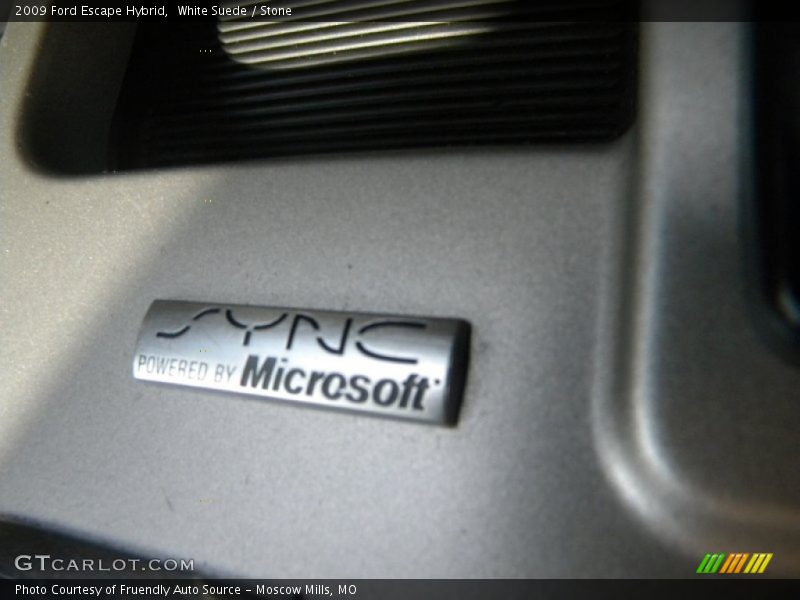 White Suede / Stone 2009 Ford Escape Hybrid