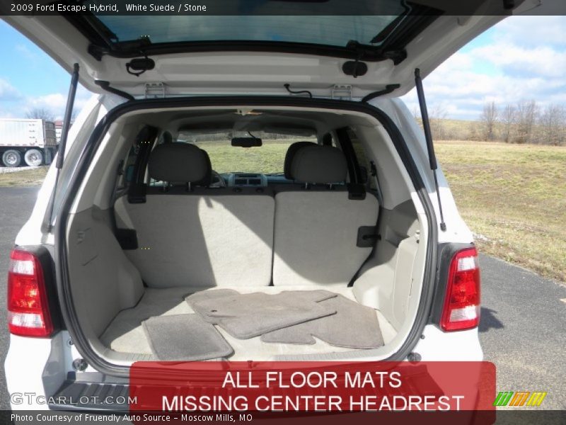 White Suede / Stone 2009 Ford Escape Hybrid
