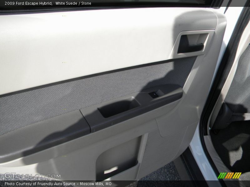 White Suede / Stone 2009 Ford Escape Hybrid