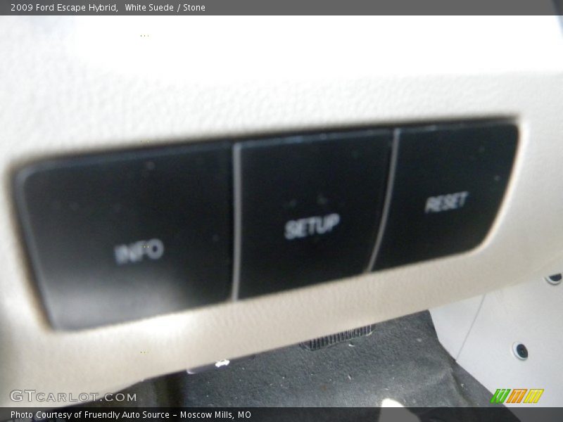 White Suede / Stone 2009 Ford Escape Hybrid
