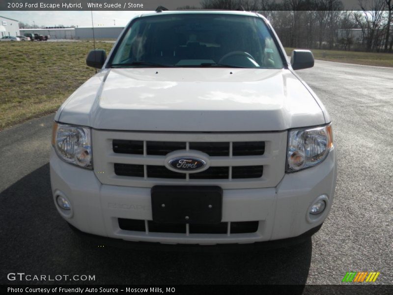 White Suede / Stone 2009 Ford Escape Hybrid