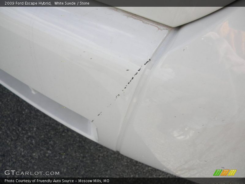 White Suede / Stone 2009 Ford Escape Hybrid