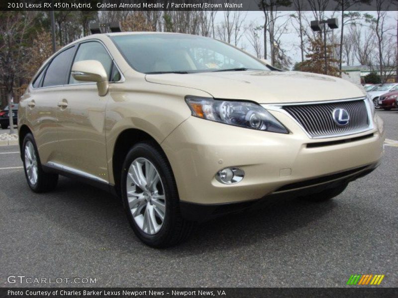 Golden Almond Metallic / Parchment/Brown Walnut 2010 Lexus RX 450h Hybrid
