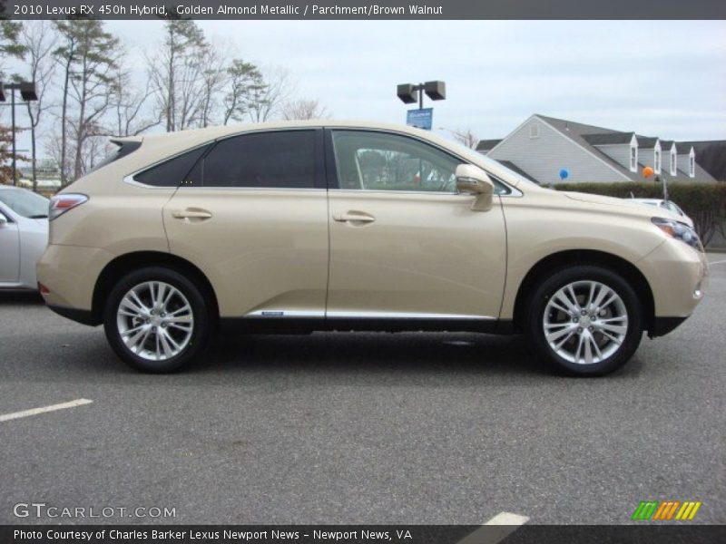 Golden Almond Metallic / Parchment/Brown Walnut 2010 Lexus RX 450h Hybrid