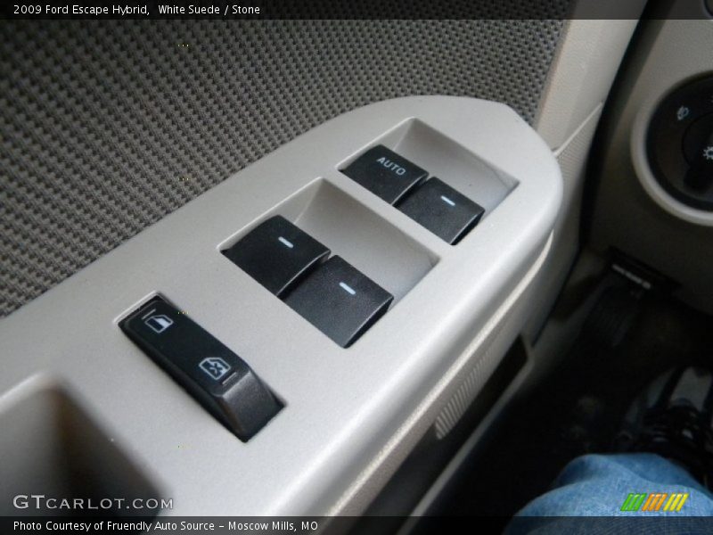 White Suede / Stone 2009 Ford Escape Hybrid