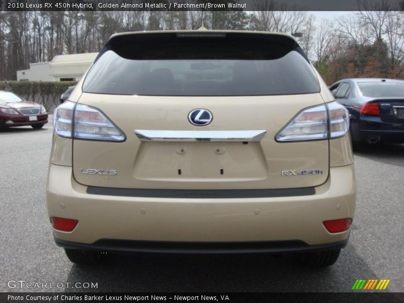 Golden Almond Metallic / Parchment/Brown Walnut 2010 Lexus RX 450h Hybrid