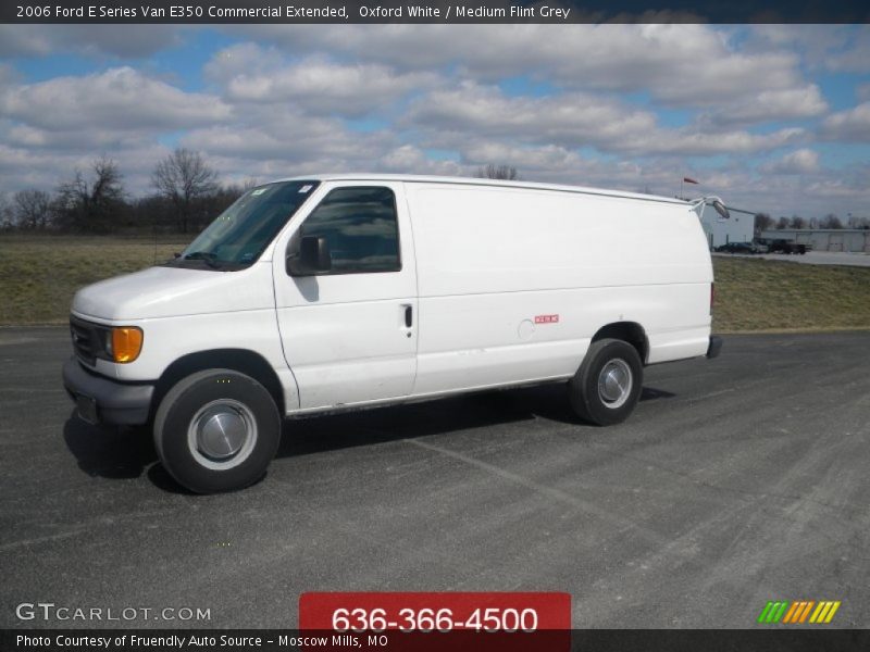 Oxford White / Medium Flint Grey 2006 Ford E Series Van E350 Commercial Extended