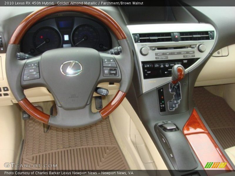 Golden Almond Metallic / Parchment/Brown Walnut 2010 Lexus RX 450h Hybrid