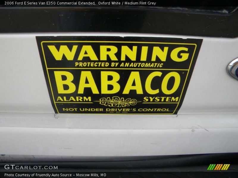 Oxford White / Medium Flint Grey 2006 Ford E Series Van E350 Commercial Extended