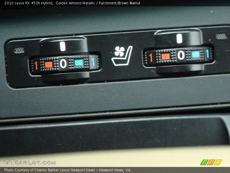 Golden Almond Metallic / Parchment/Brown Walnut 2010 Lexus RX 450h Hybrid
