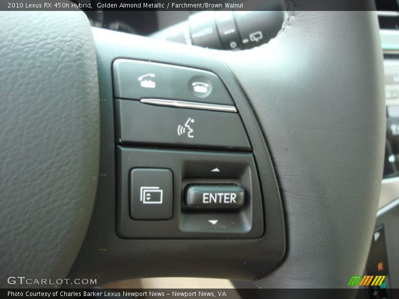 Golden Almond Metallic / Parchment/Brown Walnut 2010 Lexus RX 450h Hybrid