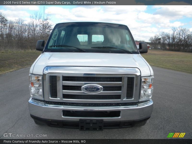 Oxford White / Medium Pebble 2008 Ford E Series Van E250 Super Duty Cargo