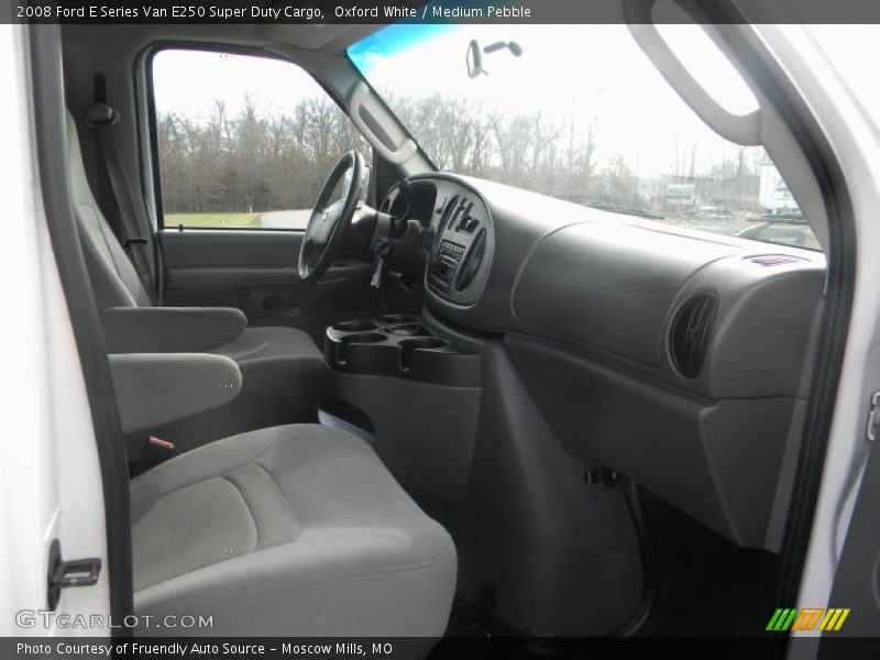 Oxford White / Medium Pebble 2008 Ford E Series Van E250 Super Duty Cargo