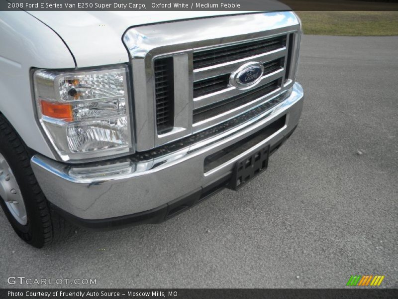 Oxford White / Medium Pebble 2008 Ford E Series Van E250 Super Duty Cargo