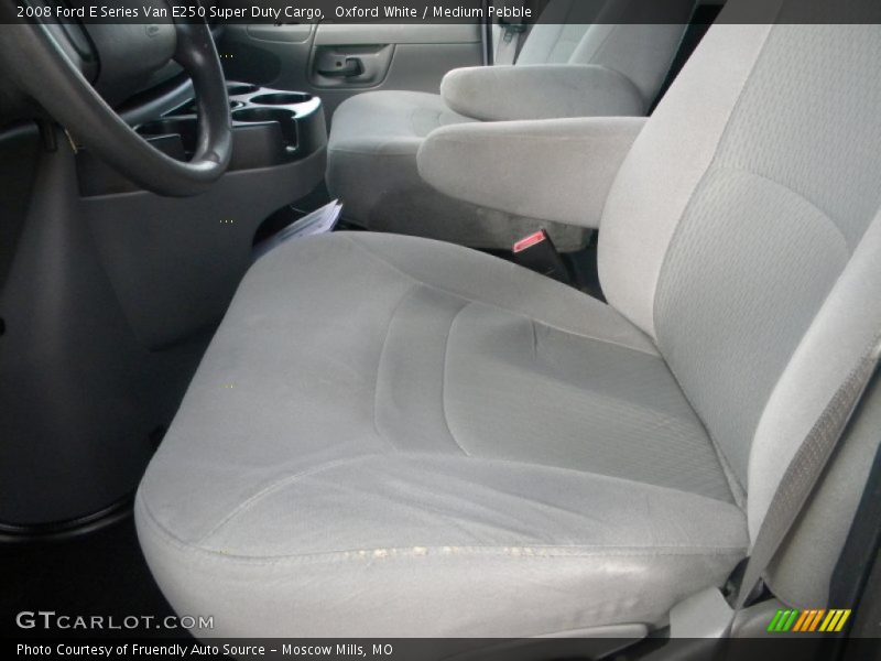 Oxford White / Medium Pebble 2008 Ford E Series Van E250 Super Duty Cargo