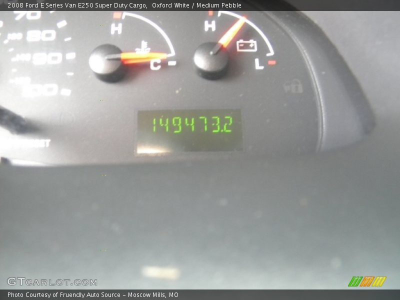 Oxford White / Medium Pebble 2008 Ford E Series Van E250 Super Duty Cargo