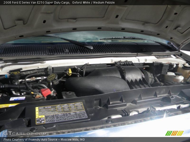 Oxford White / Medium Pebble 2008 Ford E Series Van E250 Super Duty Cargo