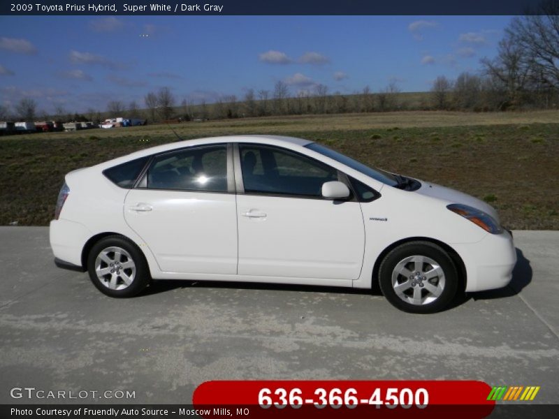 Super White / Dark Gray 2009 Toyota Prius Hybrid