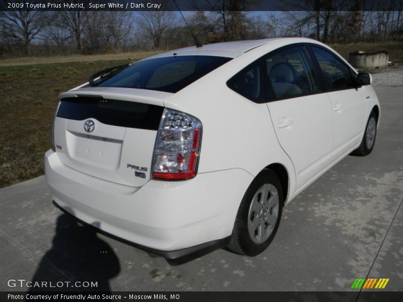 Super White / Dark Gray 2009 Toyota Prius Hybrid