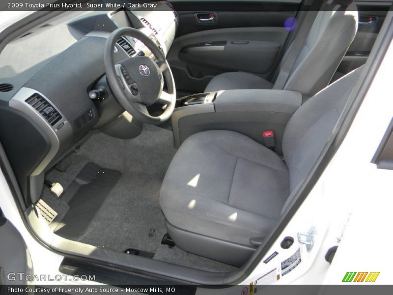 Super White / Dark Gray 2009 Toyota Prius Hybrid