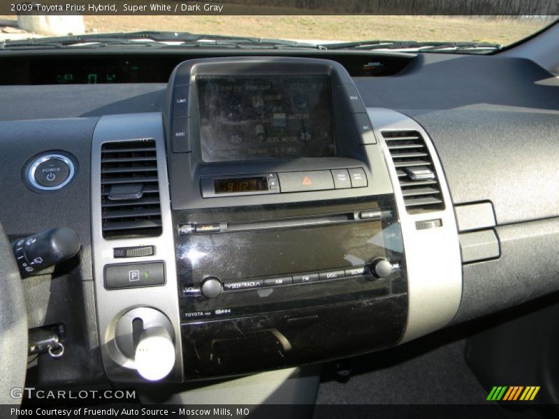 Super White / Dark Gray 2009 Toyota Prius Hybrid