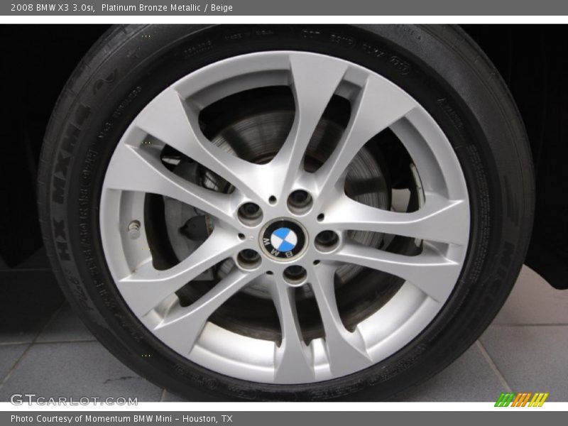 Platinum Bronze Metallic / Beige 2008 BMW X3 3.0si