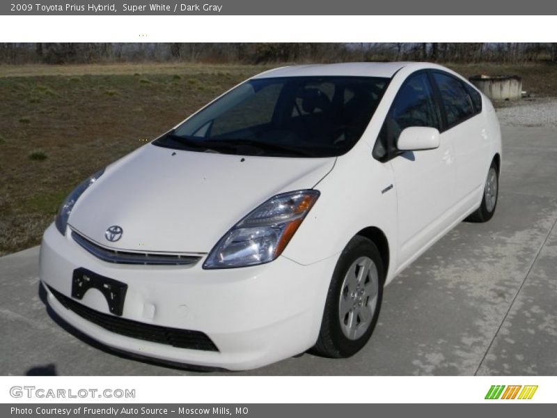 Super White / Dark Gray 2009 Toyota Prius Hybrid