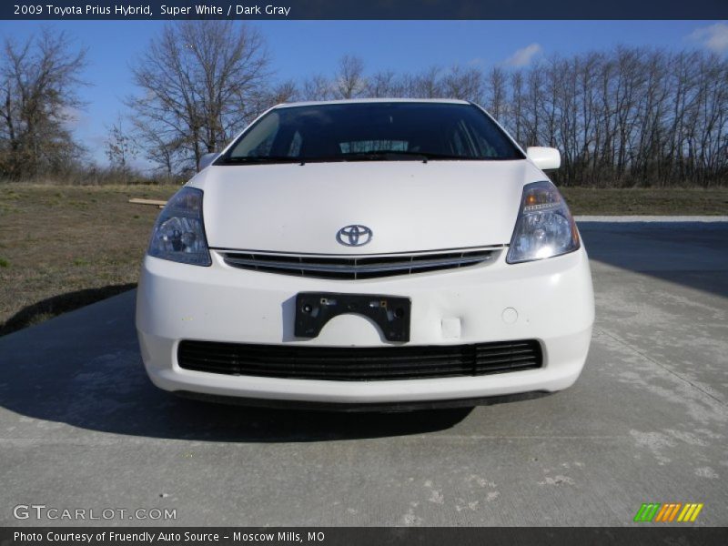 Super White / Dark Gray 2009 Toyota Prius Hybrid