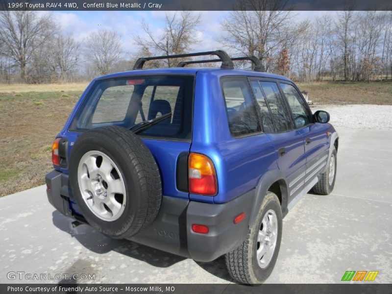 Confetti Blue Metallic / Gray 1996 Toyota RAV4 4WD