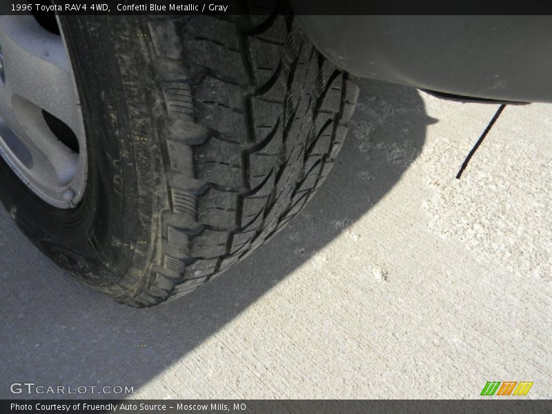 Confetti Blue Metallic / Gray 1996 Toyota RAV4 4WD