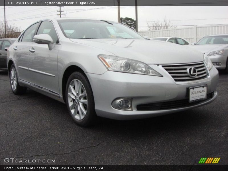 Tungsten Silver Pearl / Light Gray 2010 Lexus ES 350