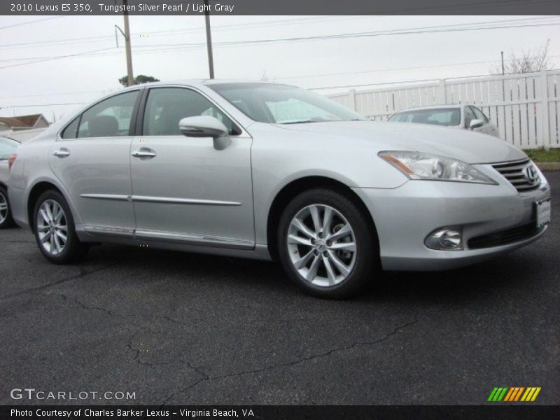 Tungsten Silver Pearl / Light Gray 2010 Lexus ES 350