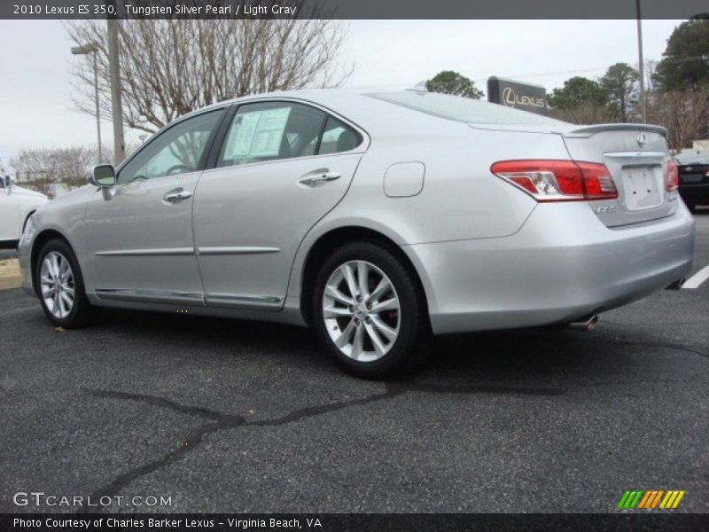 Tungsten Silver Pearl / Light Gray 2010 Lexus ES 350