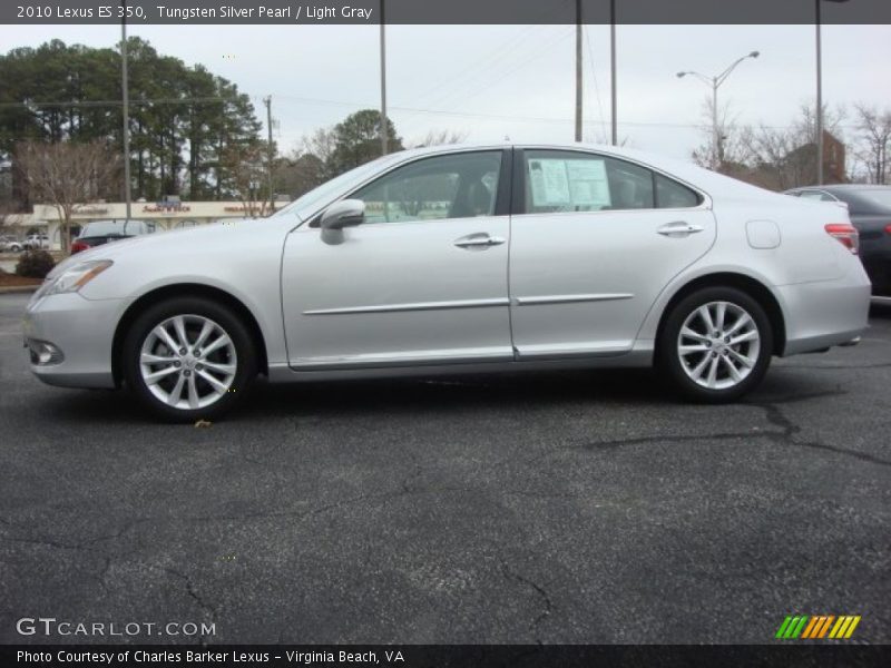 Tungsten Silver Pearl / Light Gray 2010 Lexus ES 350