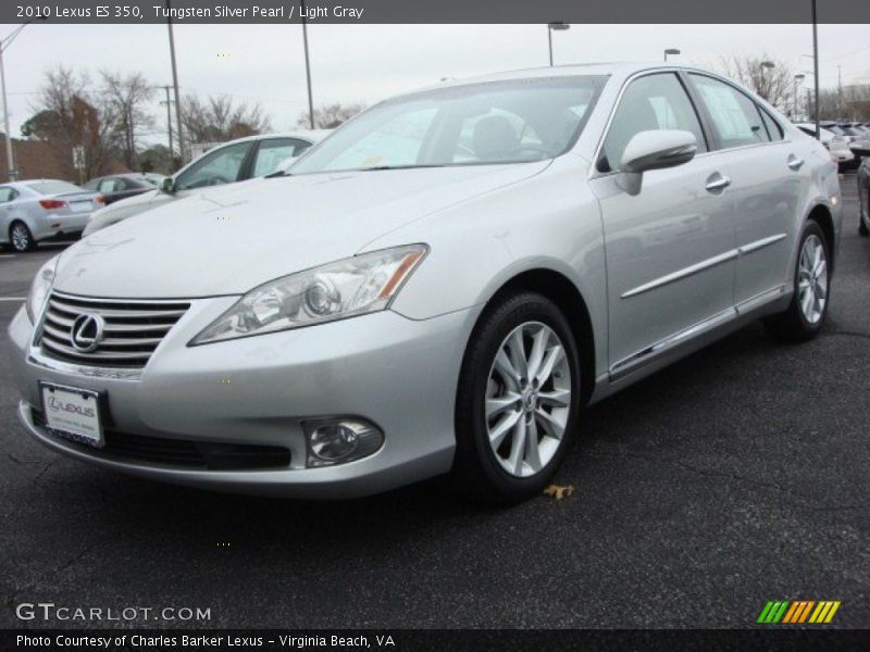 Tungsten Silver Pearl / Light Gray 2010 Lexus ES 350