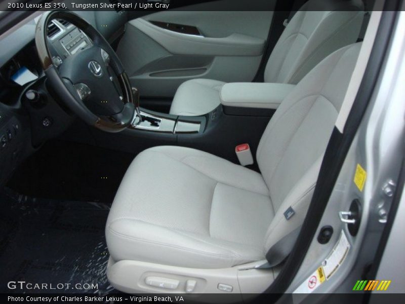 Tungsten Silver Pearl / Light Gray 2010 Lexus ES 350