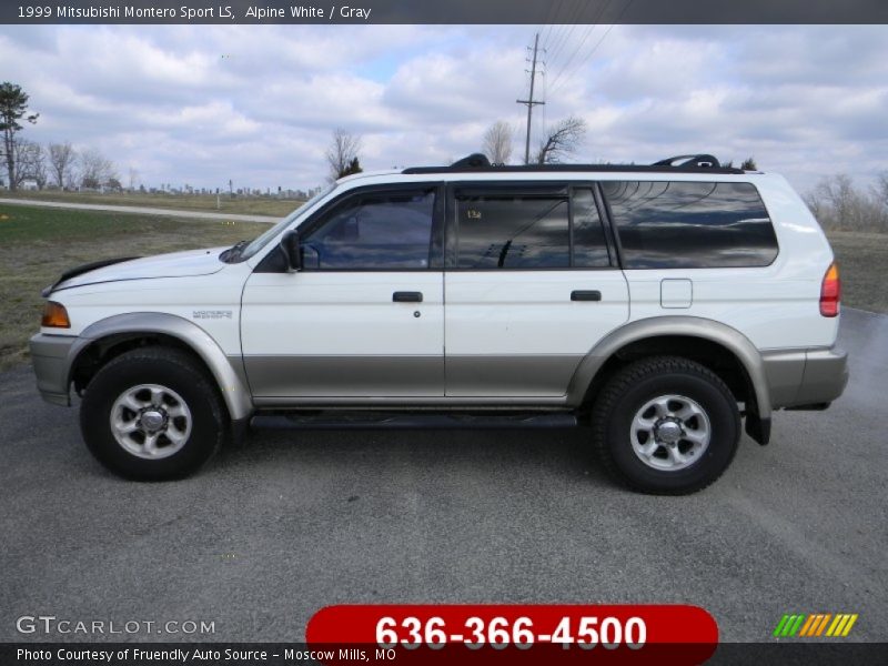 Alpine White / Gray 1999 Mitsubishi Montero Sport LS