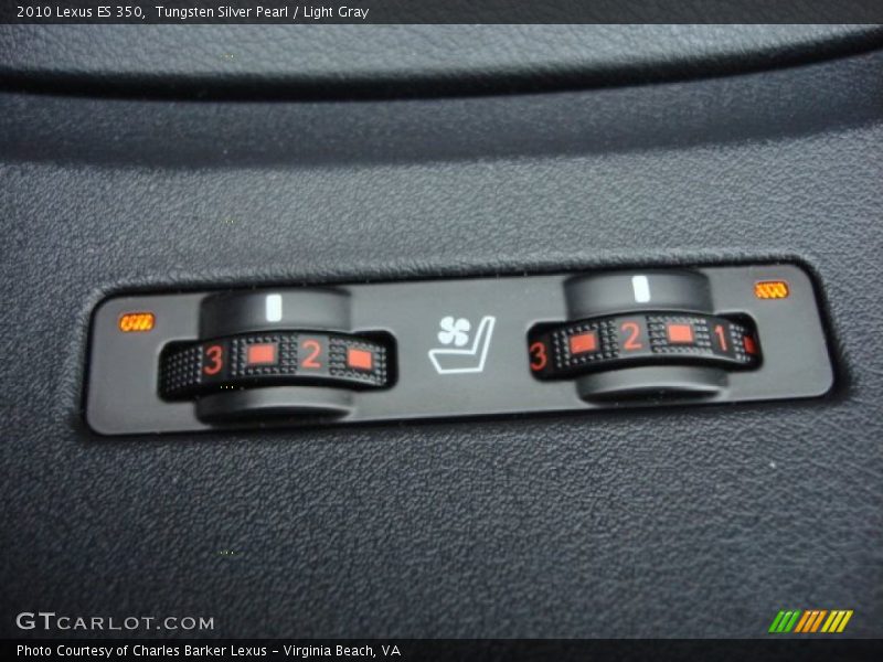 Tungsten Silver Pearl / Light Gray 2010 Lexus ES 350