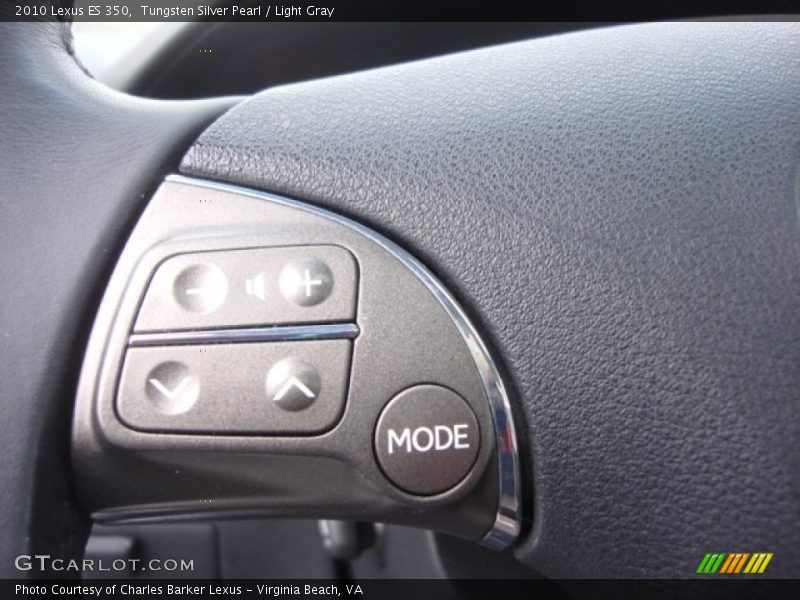 Tungsten Silver Pearl / Light Gray 2010 Lexus ES 350