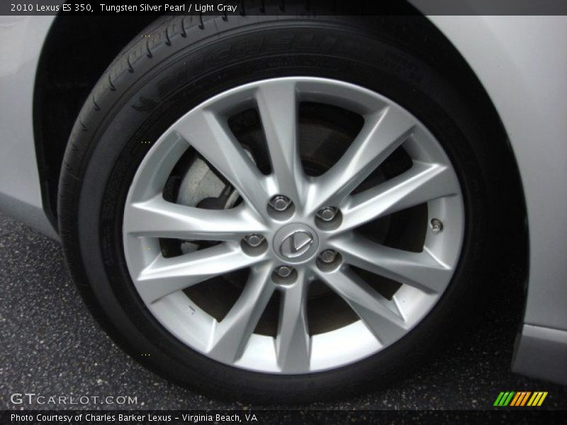 Tungsten Silver Pearl / Light Gray 2010 Lexus ES 350