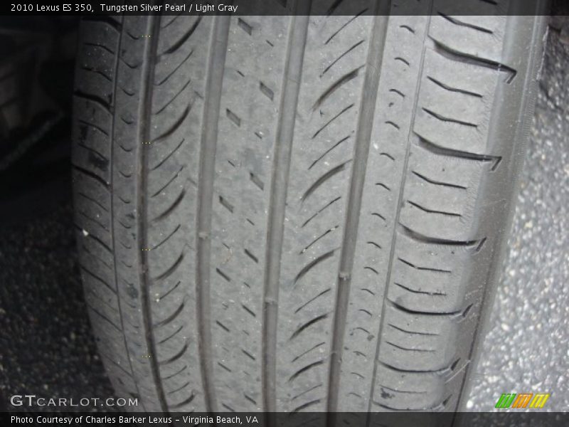 Tungsten Silver Pearl / Light Gray 2010 Lexus ES 350