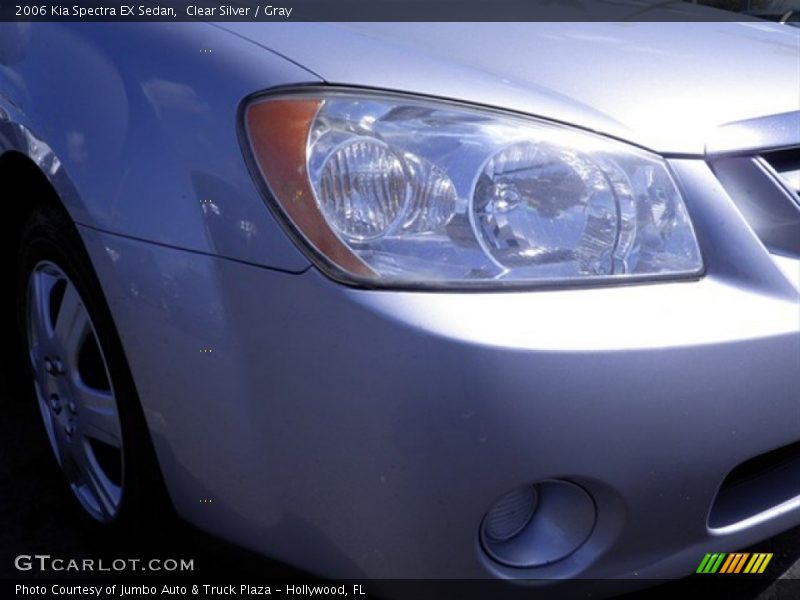 Clear Silver / Gray 2006 Kia Spectra EX Sedan